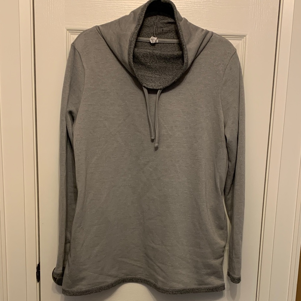Firefly Cozy Gray Cowl Neck Sweater
